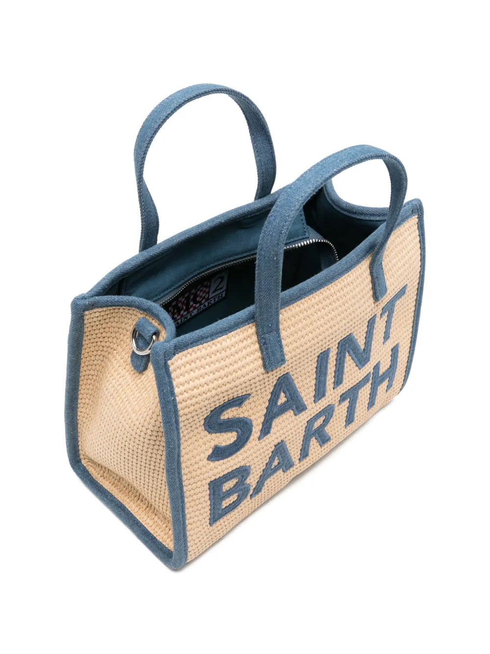 MC2 Saint Barth Shopper met geborduurd logo Beige
