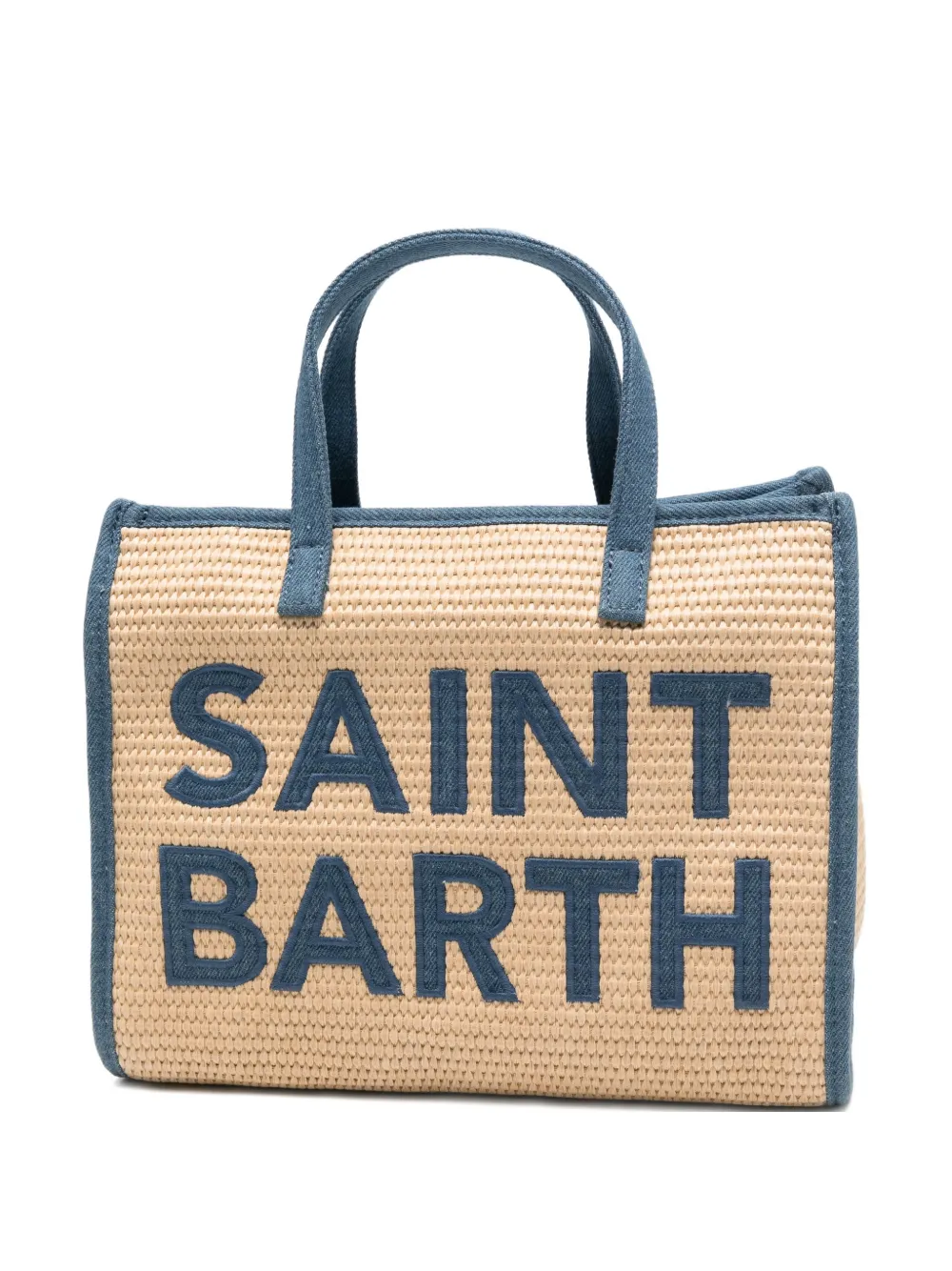 MC2 Saint Barth Shopper met geborduurd logo Beige