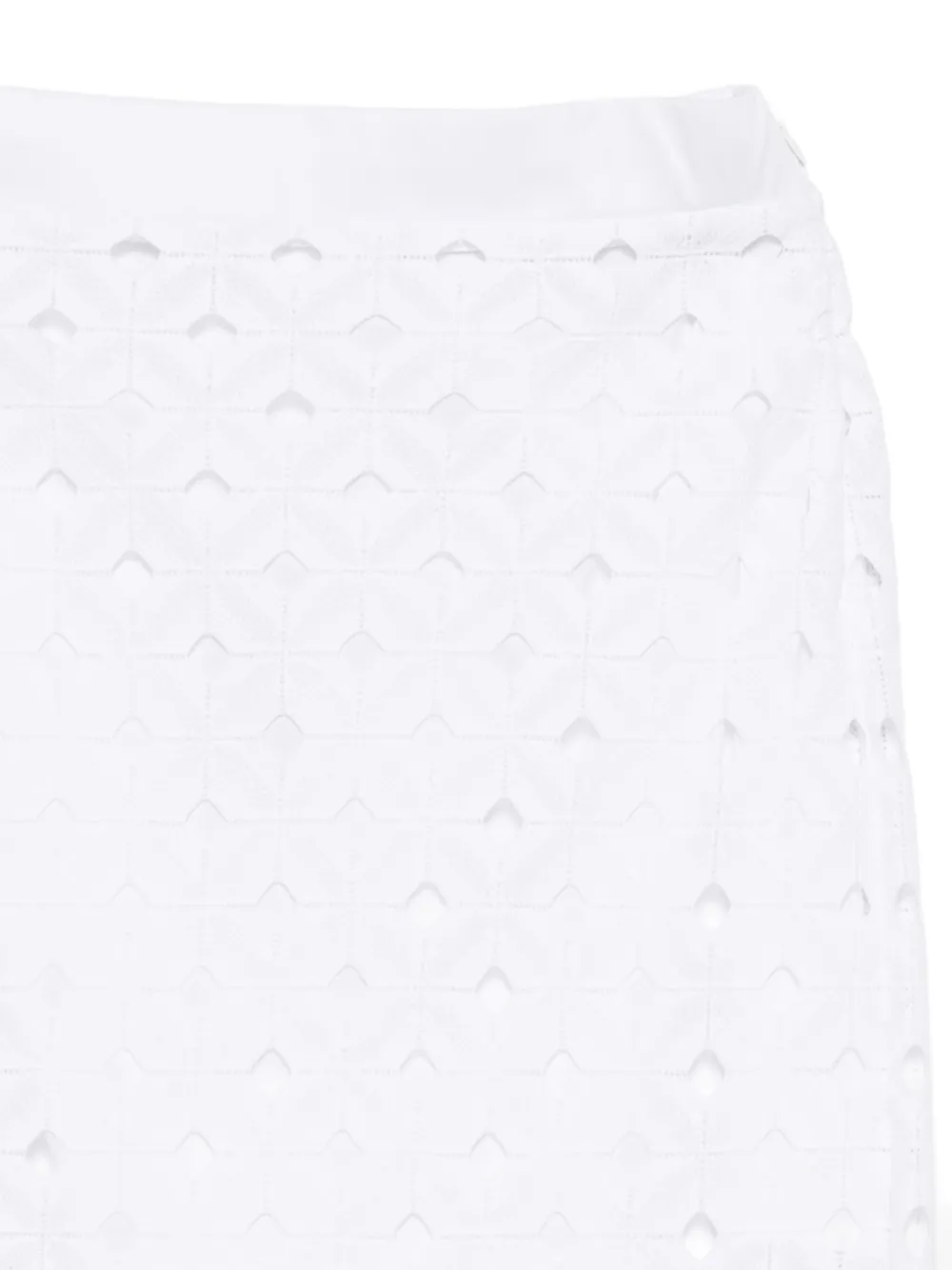  Max Mara Falda Midi Zorro - Blanco 