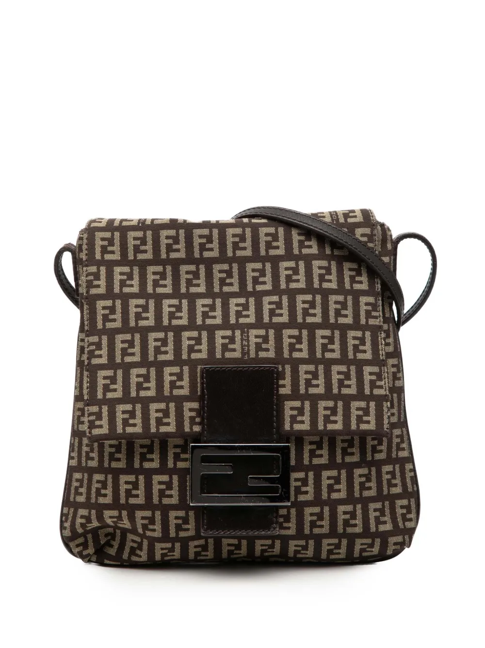 Fendi Pre-Owned 2000-2010 Zucchino Canvas crossbody bag - Marrone