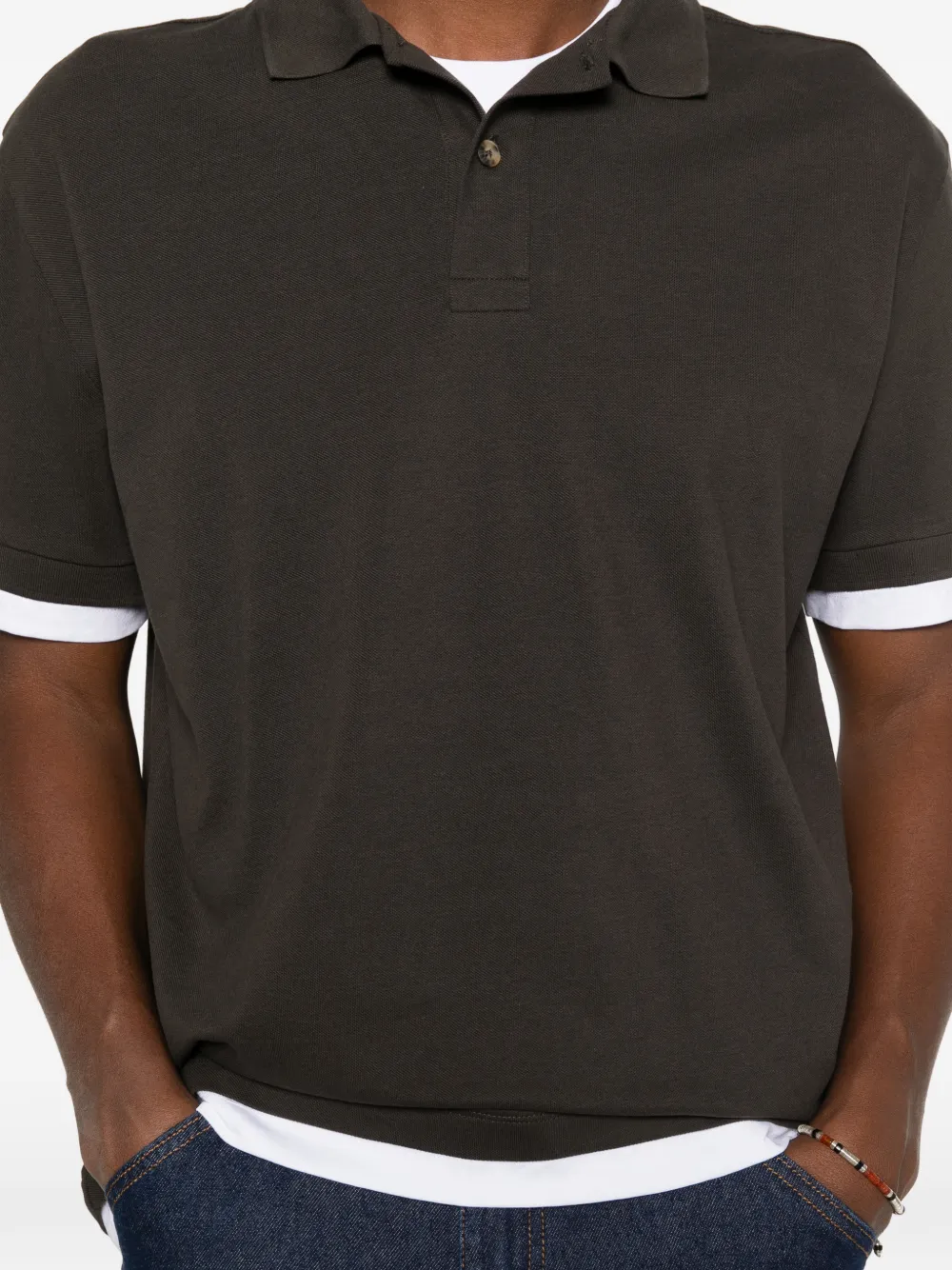 7 For All Mankind Overhemd met gelaagd-effect Bruin