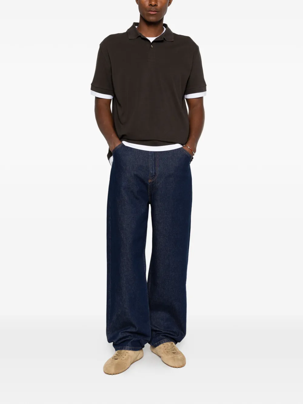 7 For All Mankind Overhemd met gelaagd-effect Bruin