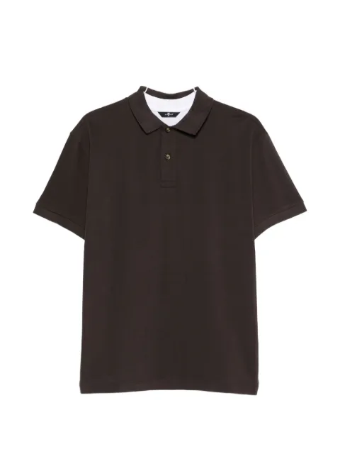 7 For All Mankind layered-effect polo shirt