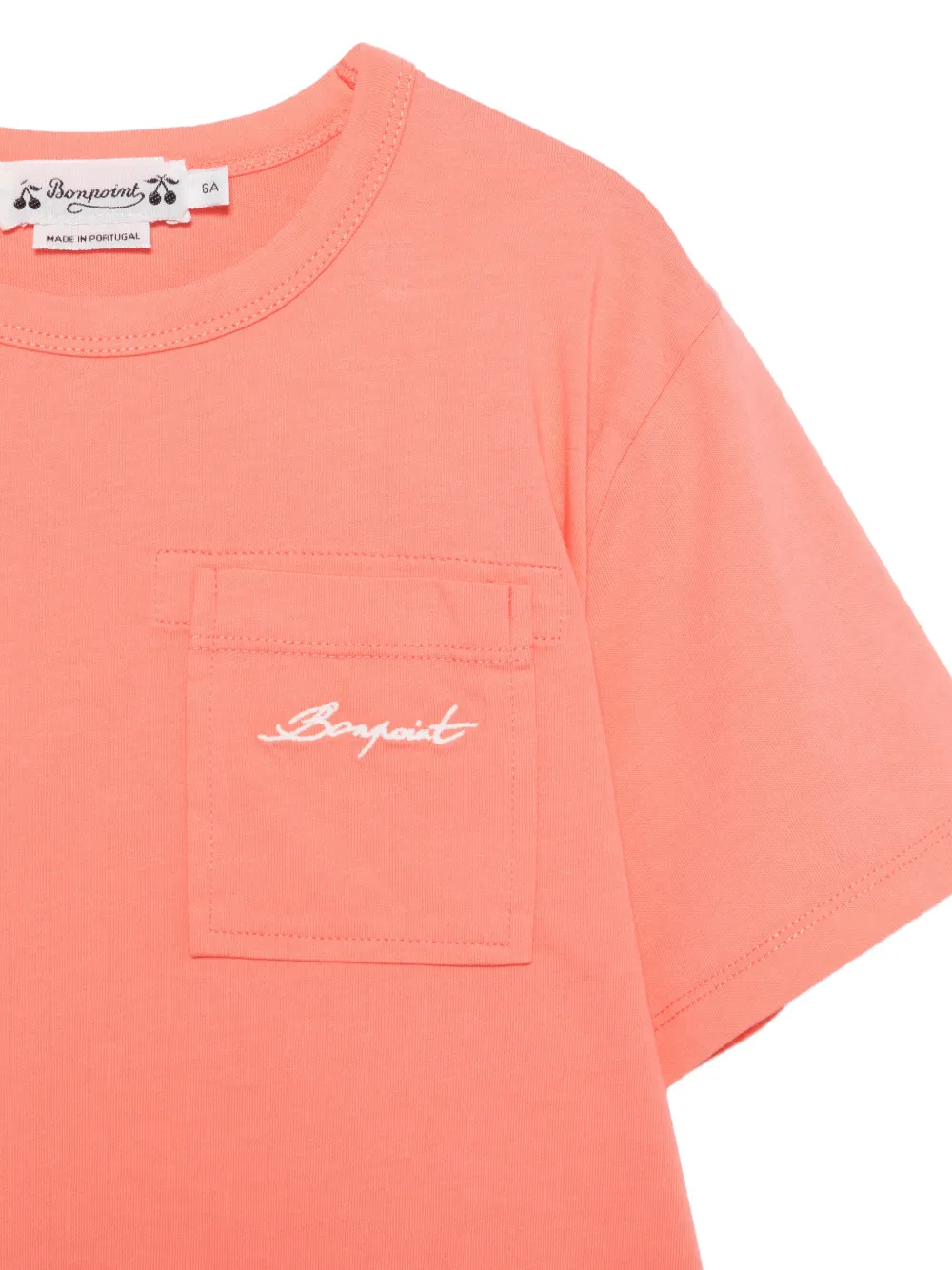 Bonpoint T-shirt met zakdetail Oranje