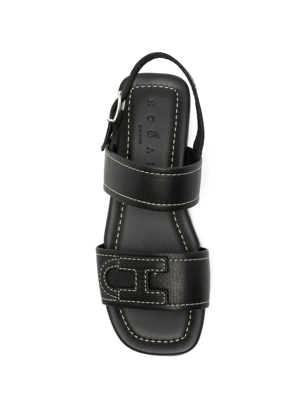 Hogan H-logo sandals Zwart