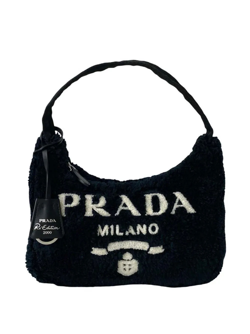 Prada Pre-Owned 2019-2025 Mini Terry Re Edition 2000 shoulder bag - Nero