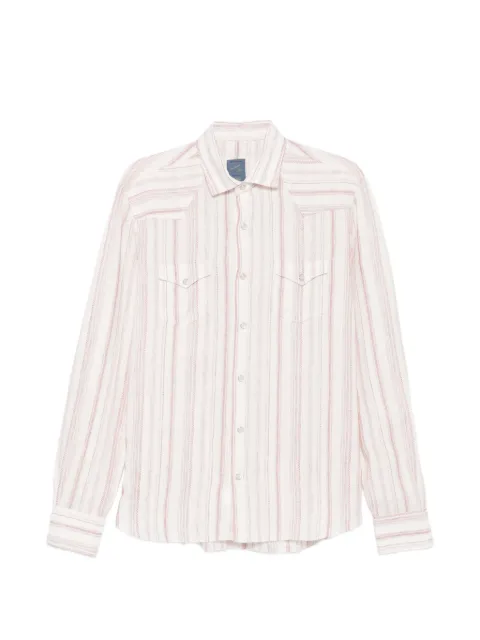 Barba striped pocket shirt