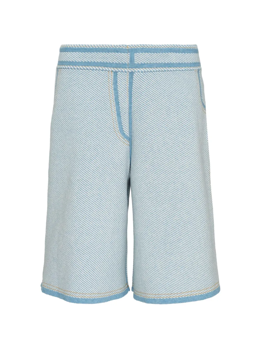 3.1 Phillip Lim denim-print shorts - Blu