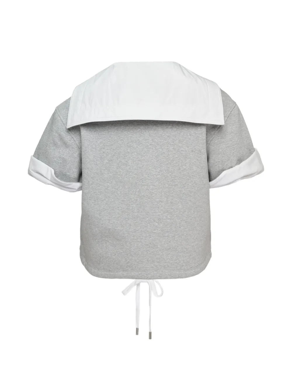 3.1 Phillip Lim Top met trekkoord en matrozenkraag Grijs