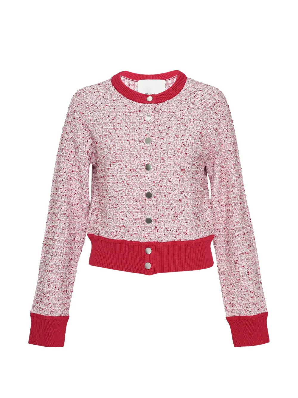 3.1 Phillip Lim long-sleeve crew-neck cardigan - Rosso