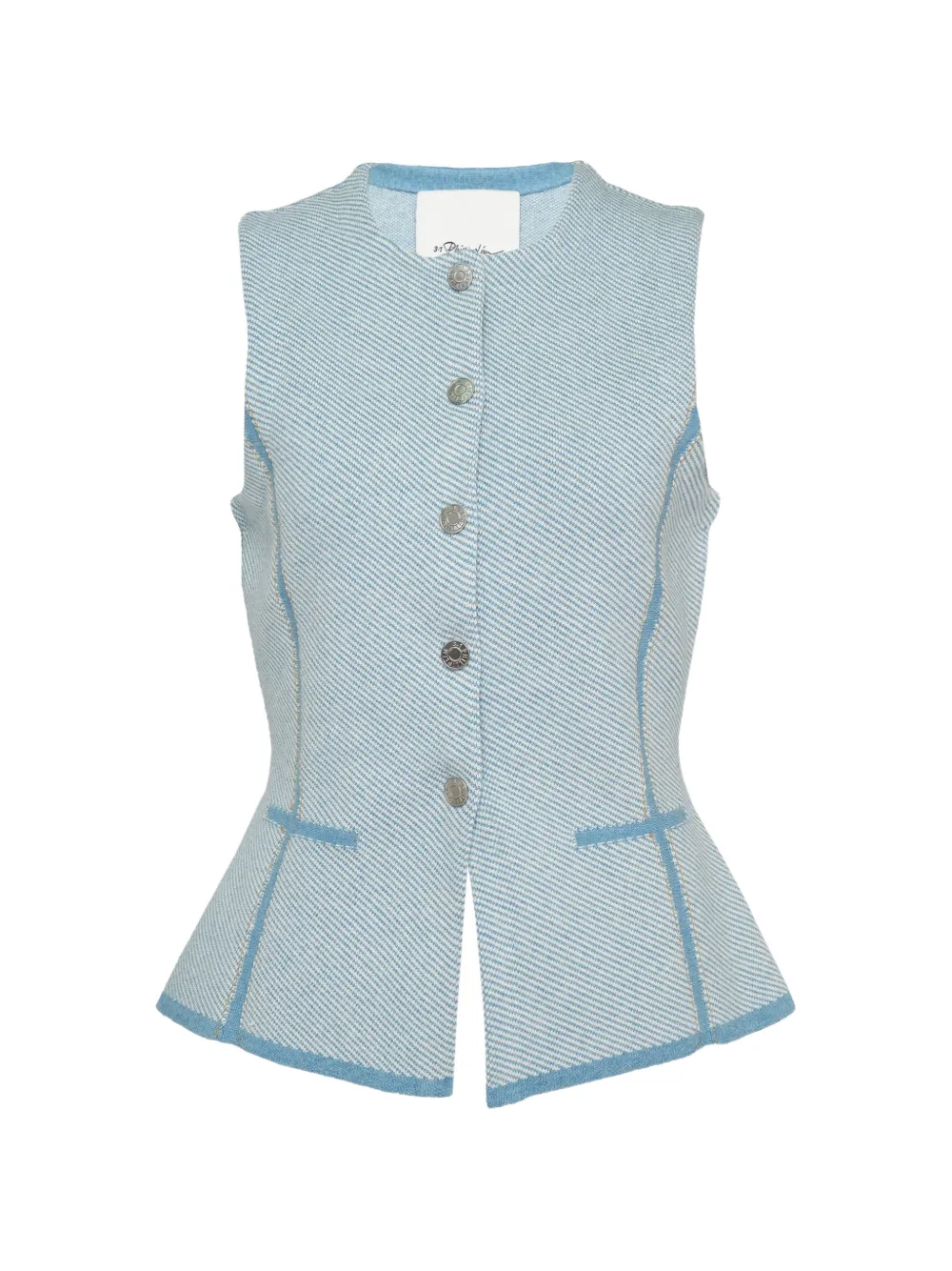 3.1 Phillip Lim button-fastening vest - Blu
