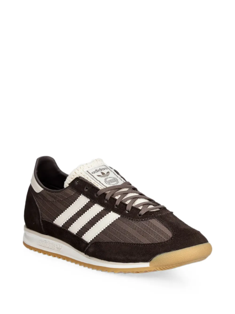 adidas SL 72 suede-panelled mesh sneakers Bruin