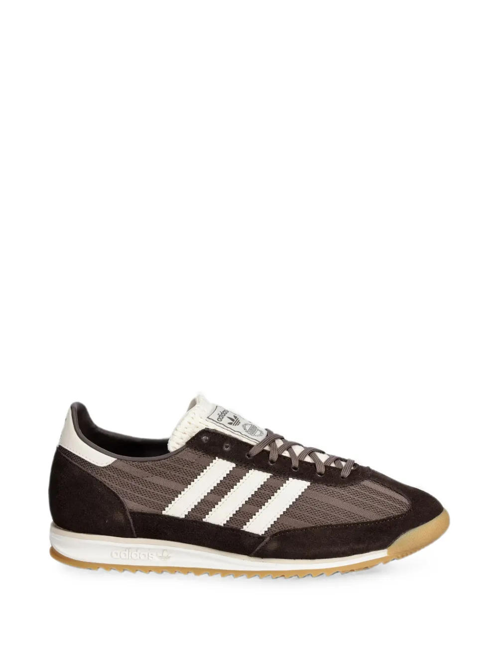 adidas SL 72 suede-panelled mesh sneakers - Braun