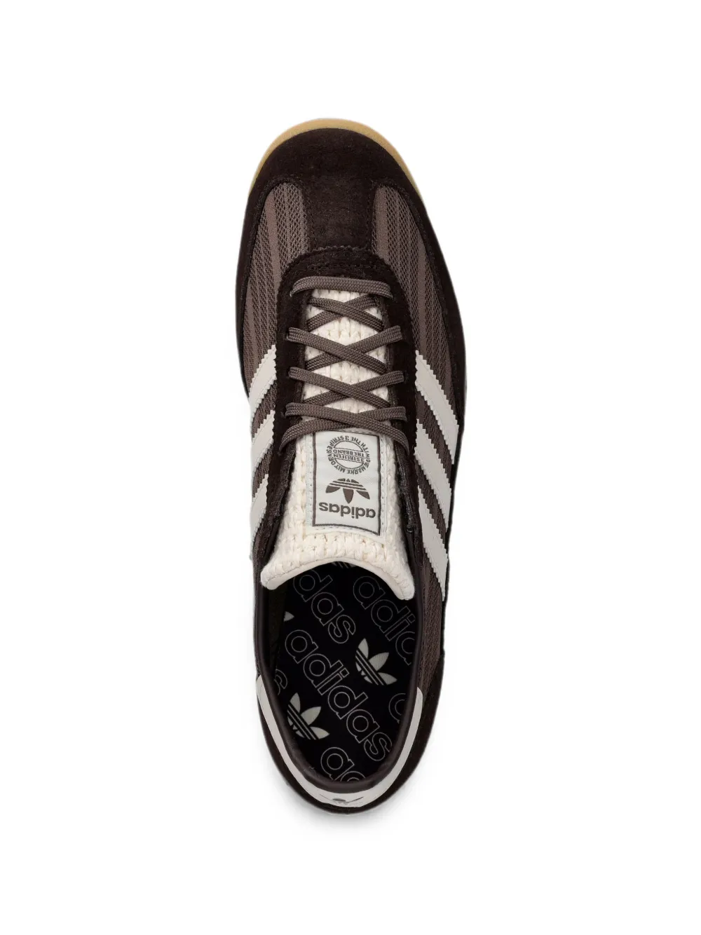 adidas SL 72 suede-panelled mesh sneakers Bruin