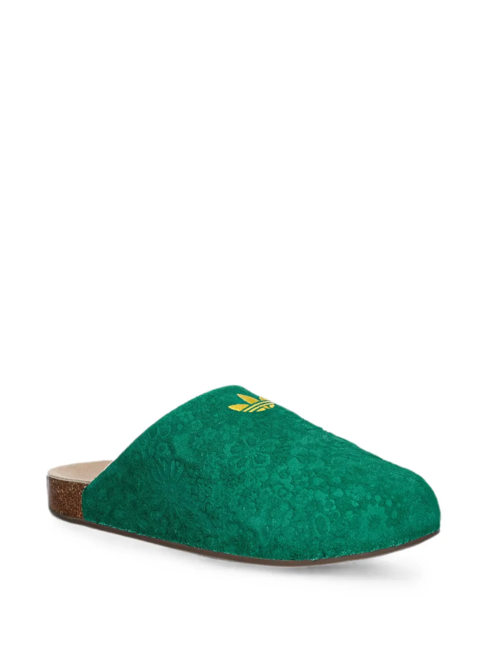 adidas Adimule floral-embossed mules Groen