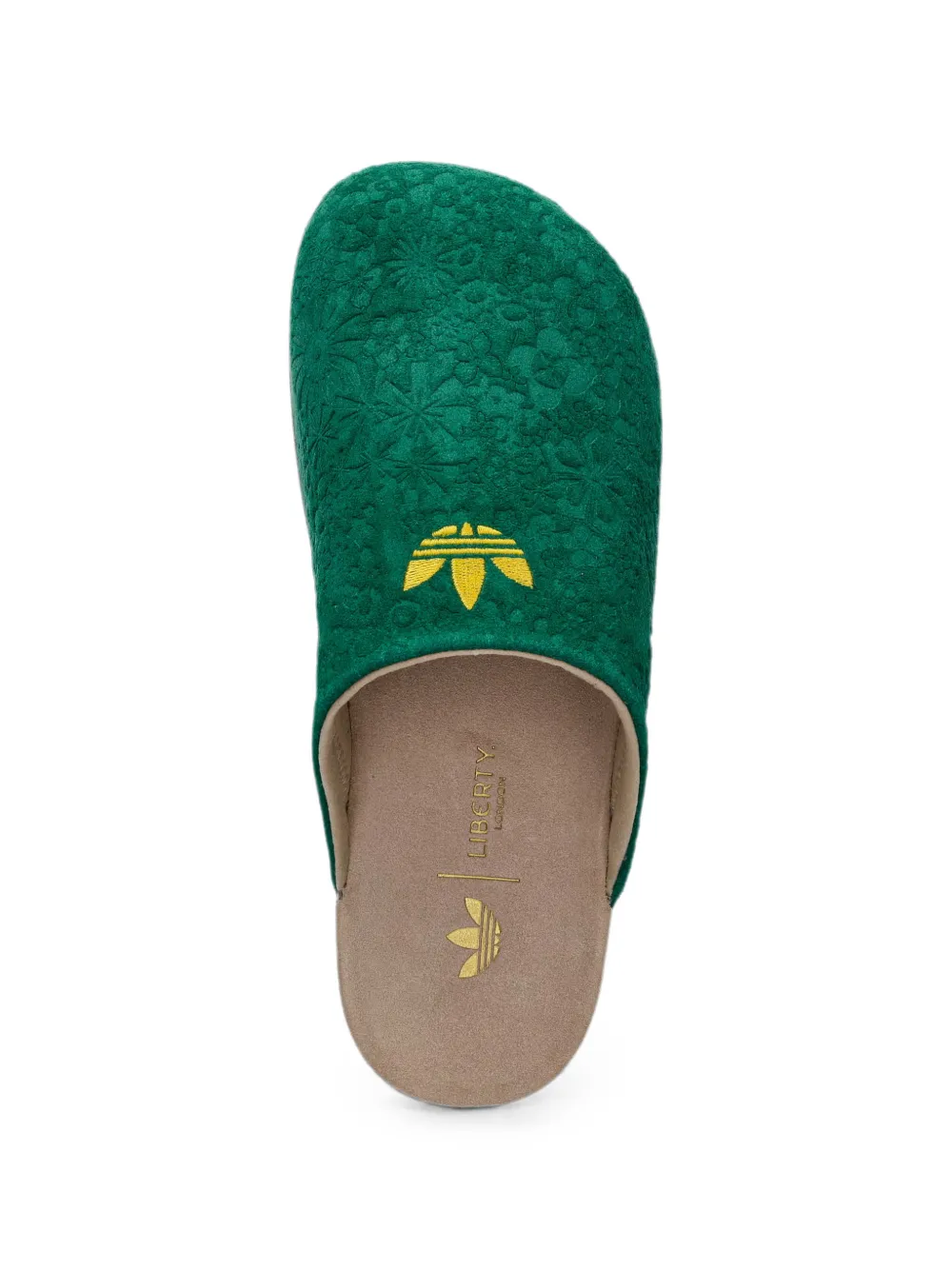adidas Adimule floral-embossed mules Groen