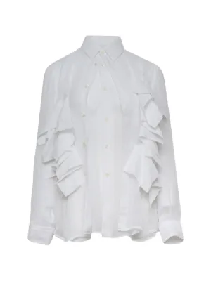 Henrik Vibskov ストライプ シャツ | ホワイト | FARFETCH JP