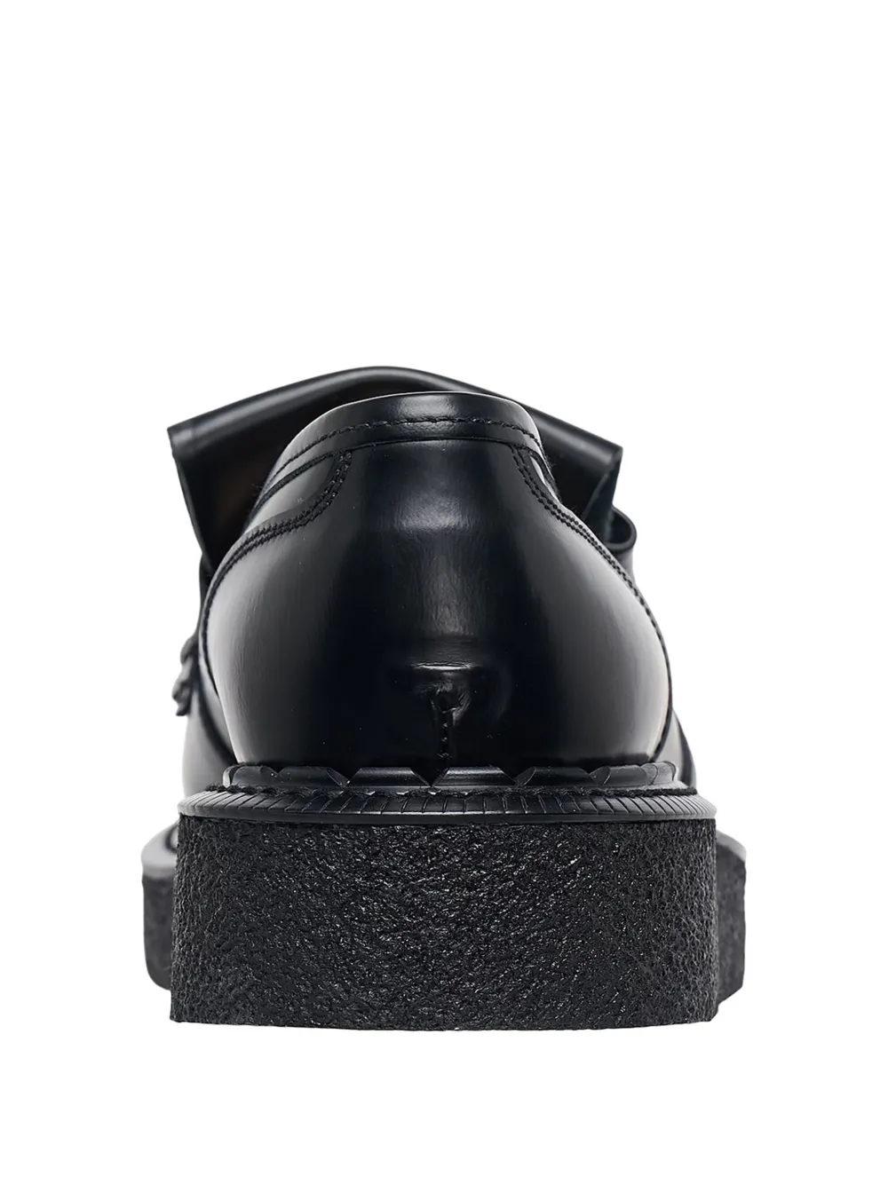 Comme Des Garçons Girl Loafers met strikdetail en franje Zwart