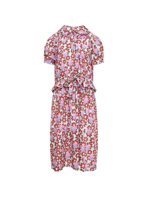 strawberry print midi dress THE Strawberry Midi Dress