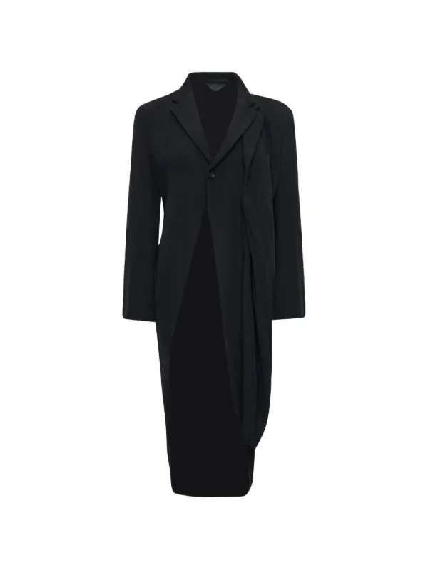 Comme des Garçons Draped Asymmetric Jacket in Black