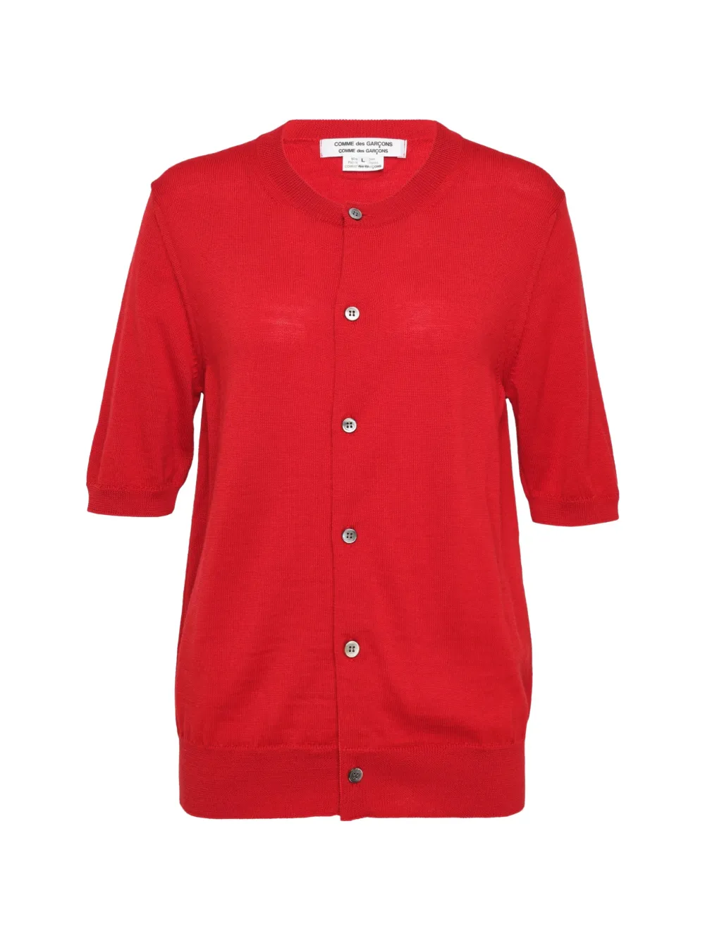 Comme Des Garçons Comme Des Garçons crew-neck cardigan - Rosso