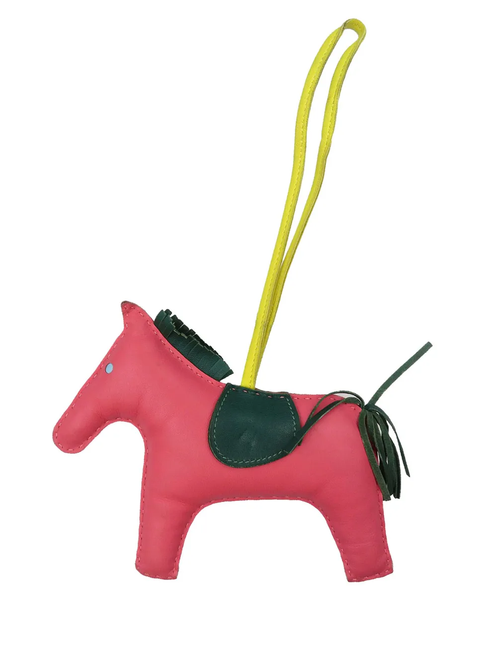 Hermès Pre-Owned 1990-2010 Milo Lambskin Grigri Rodeo Pegase Bag Charm GM key chain - Rosa