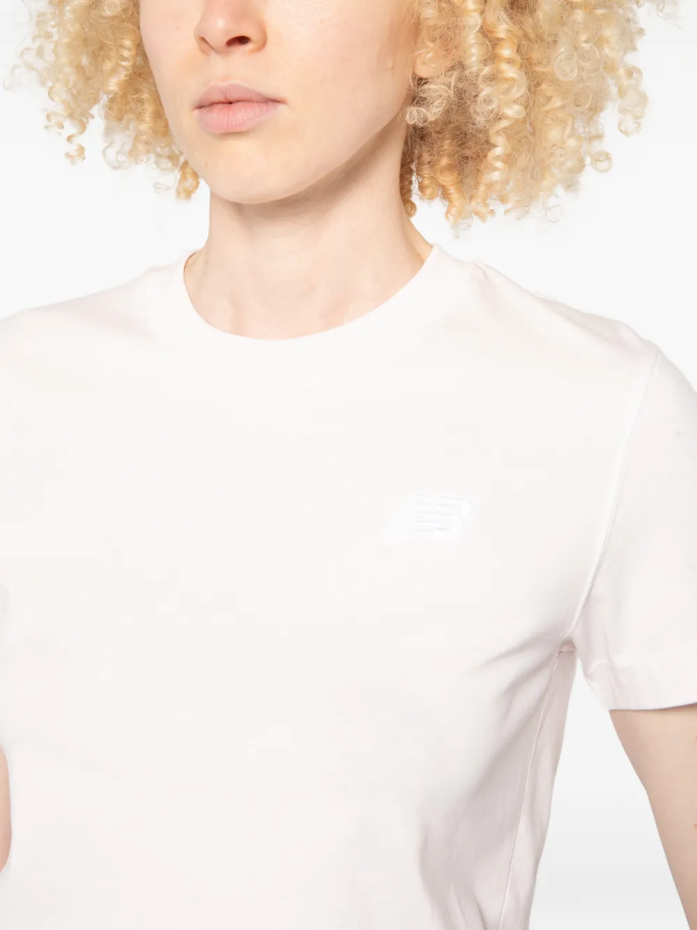 New Balance T-shirt met logo Roze