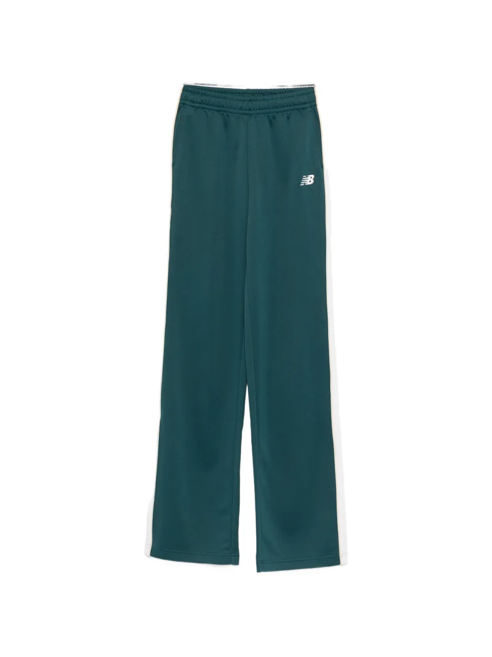 New Balance Interlock side-stripe track pants - Verde