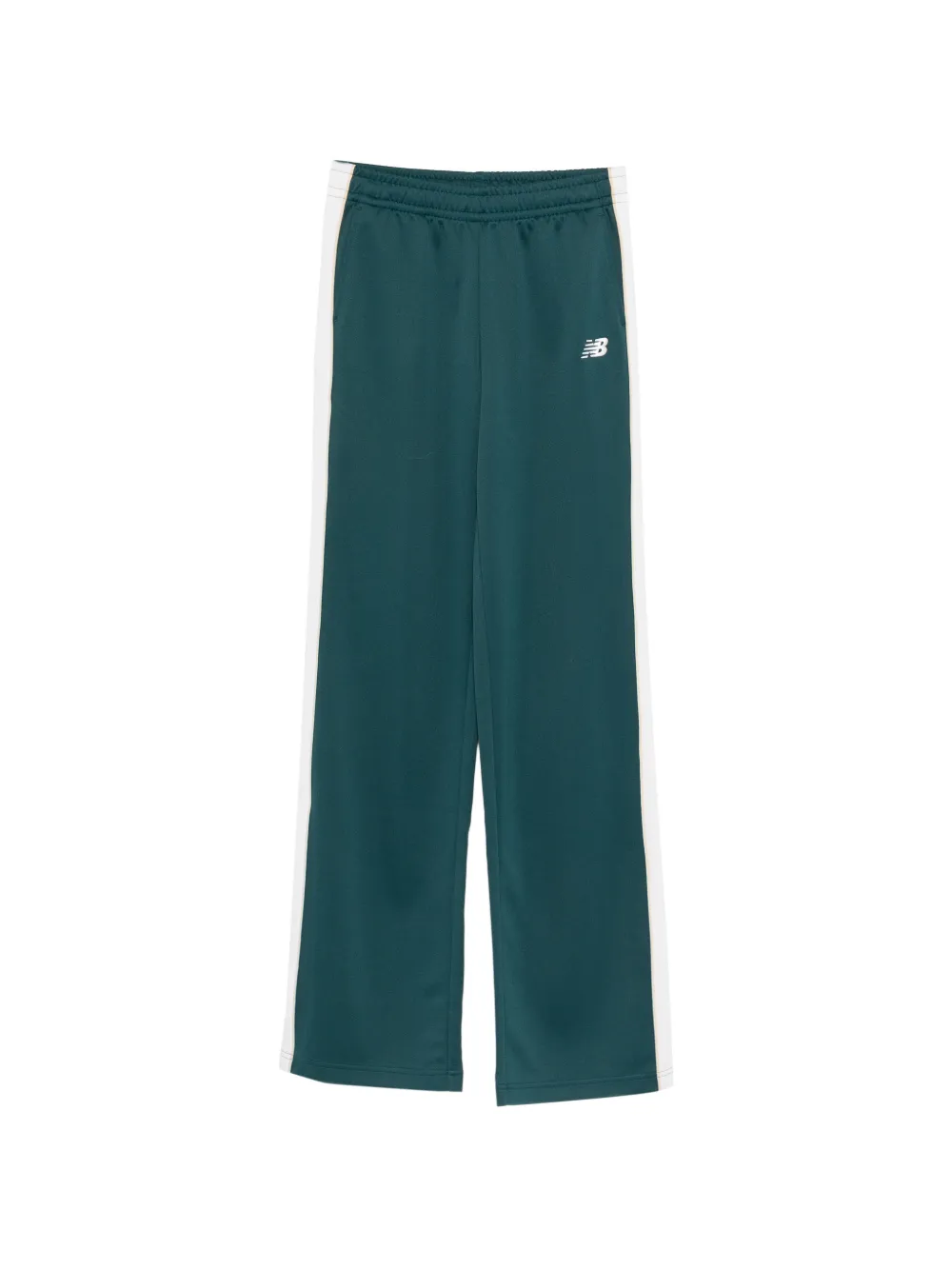 New Balance Interlock side-stripe track pants - Verde