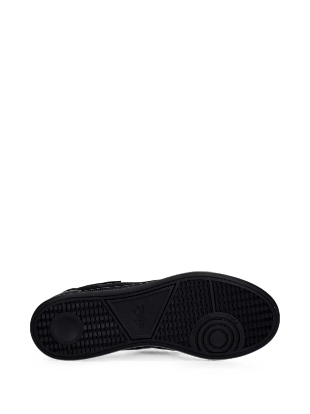 Polo Ralph Lauren pony-embroidered panelled sneakers Zwart