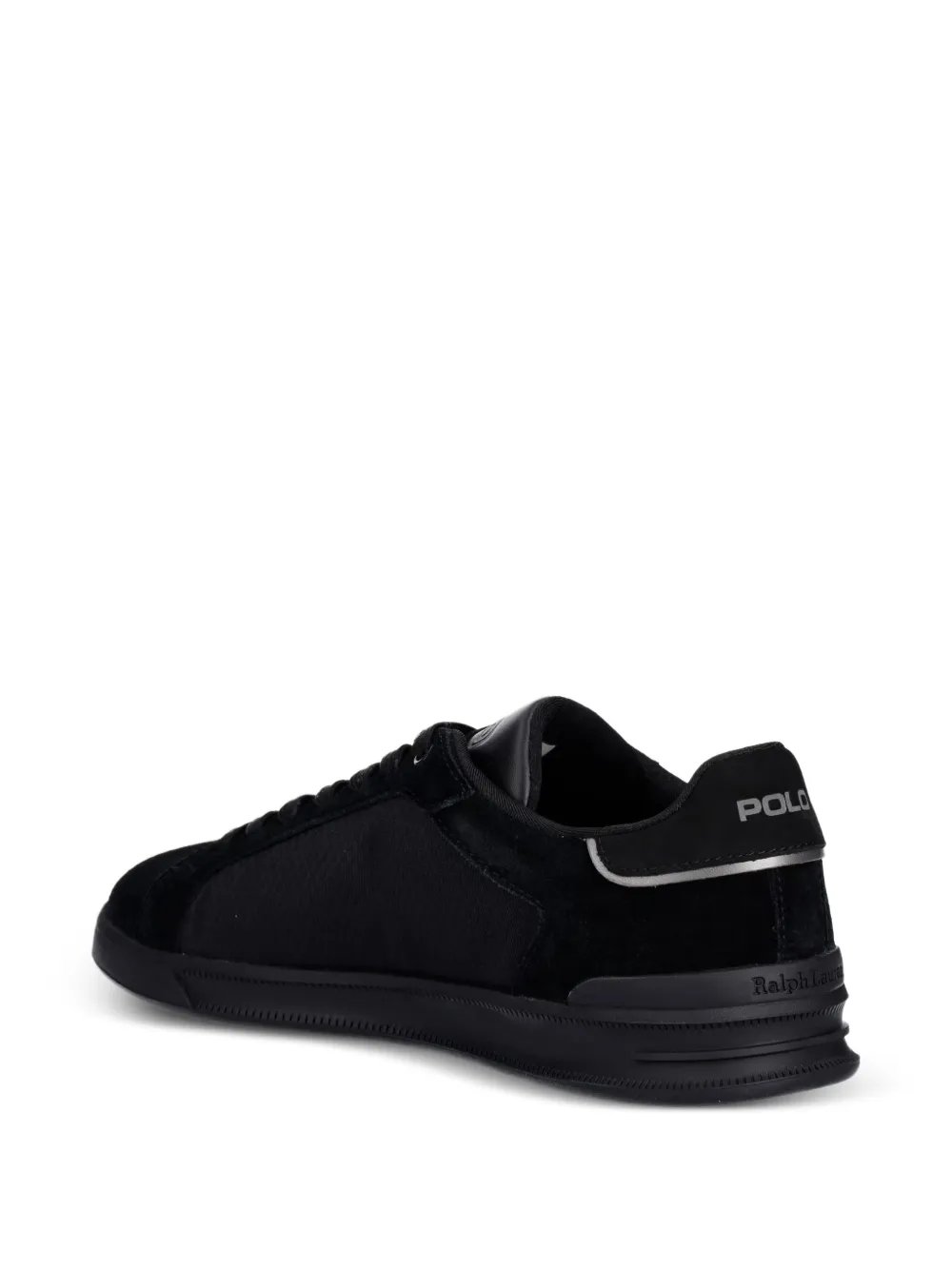 Polo Ralph Lauren pony-embroidered panelled sneakers Zwart