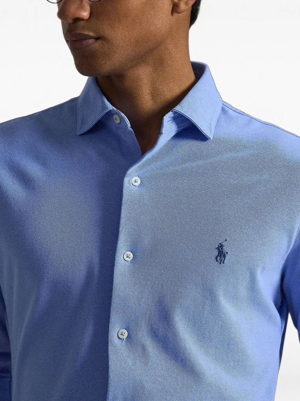 Polo Ralph Lauren Overhemd met geborduurd logo Blauw