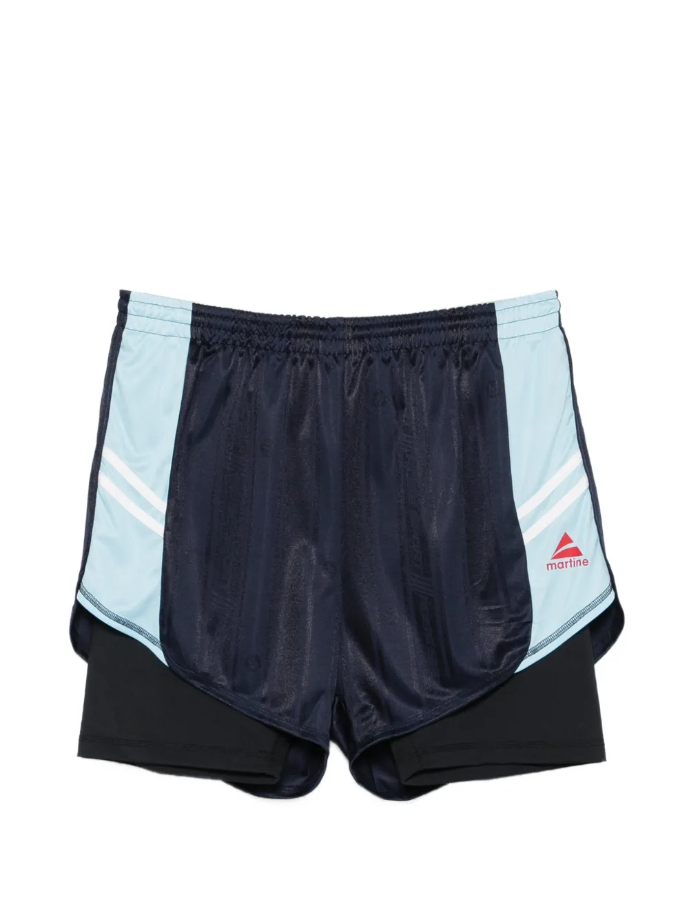 Martine Rose stripe detail shorts - Blu