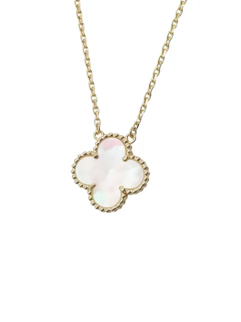 Van Cleef & Arpels Pre-Owned 2010-2025 18K Yellow Gold and Mother of Pearl Vintage Alhambra necklace