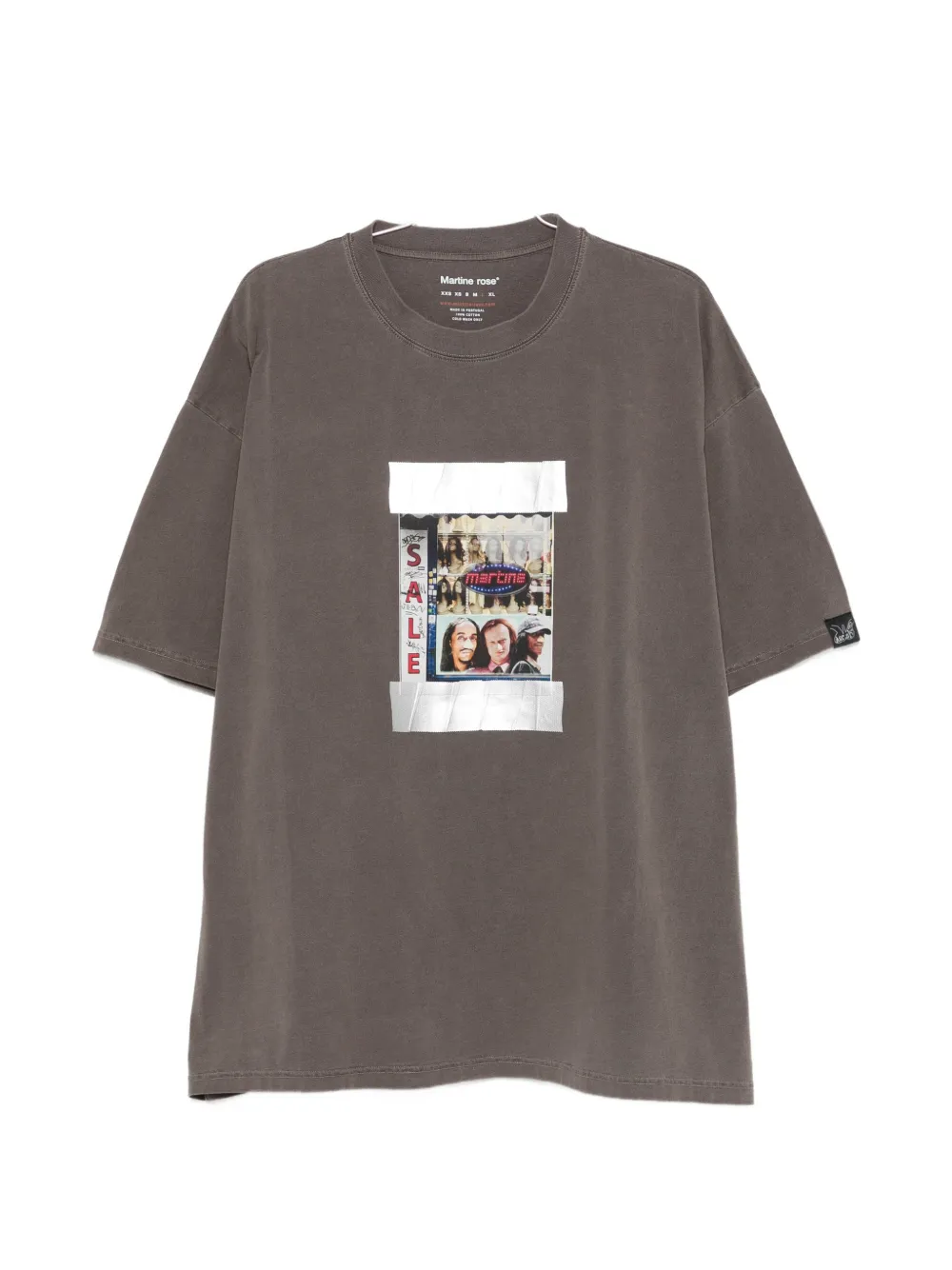 Martine Rose graphic T-shirt - Marrone