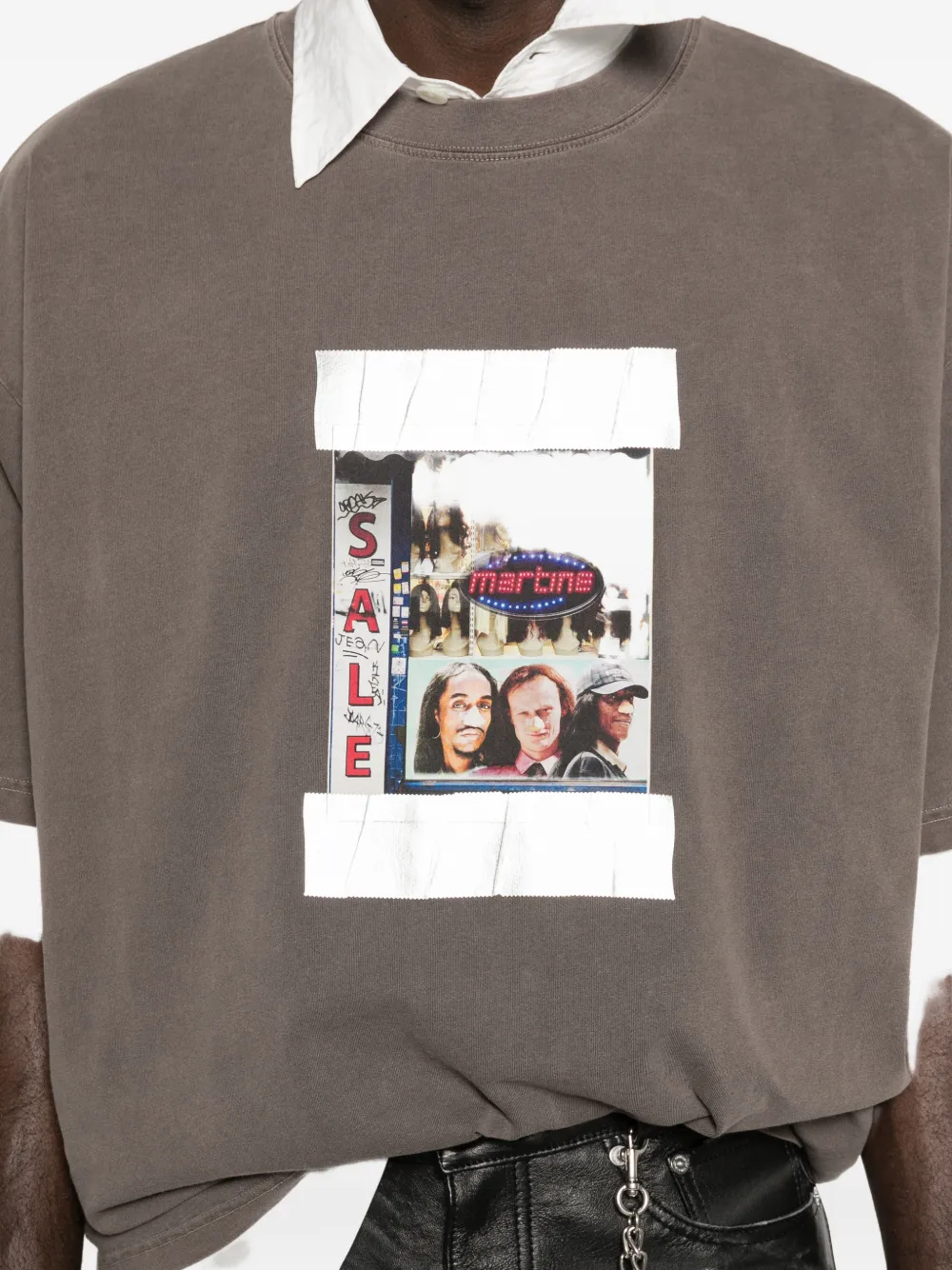 Martine Rose T-shirt met grafische print Bruin