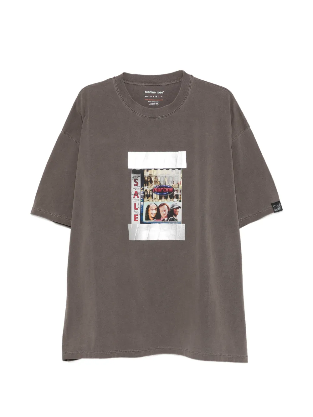 Martine Rose graphic T-shirt - Marrone