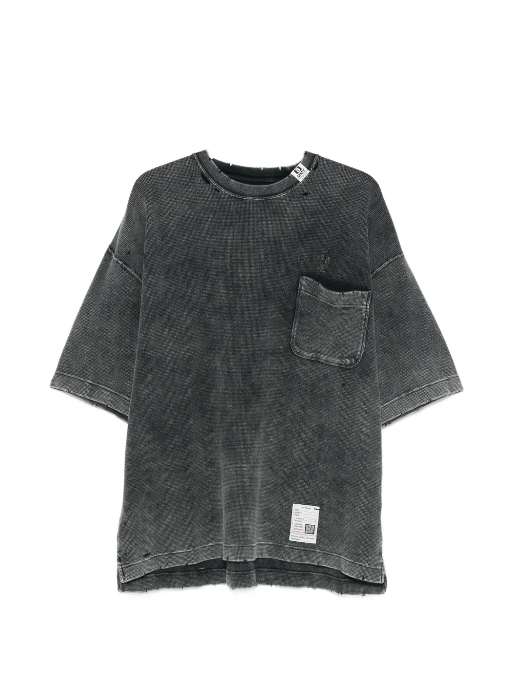 Maison MIHARA YASUHIRO distressed T-shirt - Schwarz