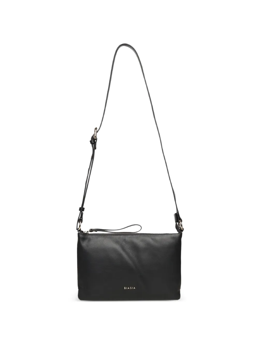 BIASIA Borsa a spalla con zip - Nero