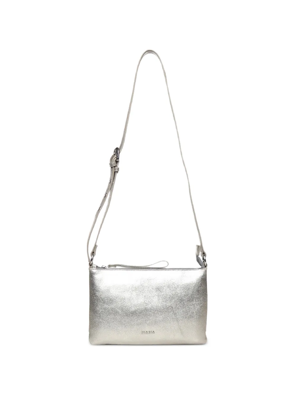 BIASIA Borsa a spalla metallizzata - Argento
