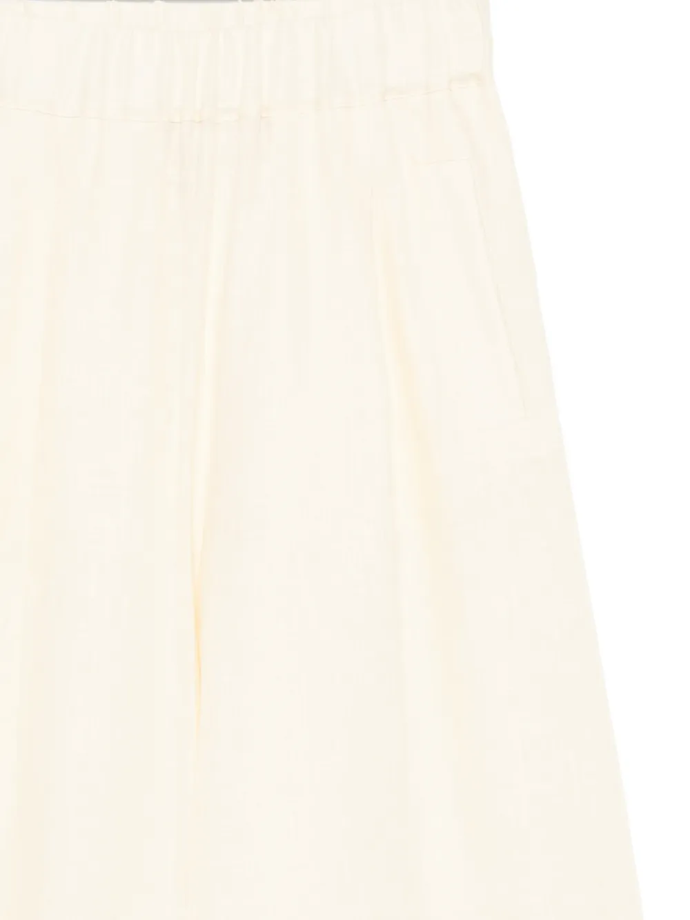 Semicouture Broek met elastische tailleband Beige
