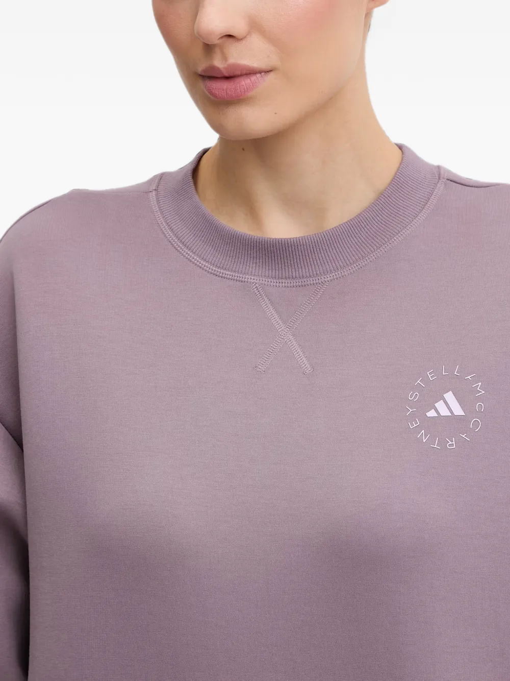 adidas by Stella McCartney Sweater met logoprint Paars