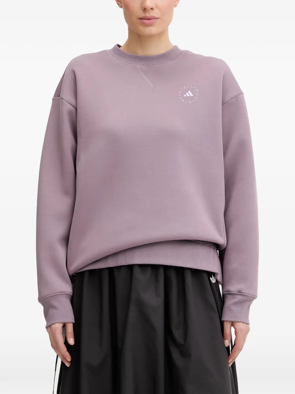 adidas by Stella McCartney Sweatshirt mit Logo-Print - Violett