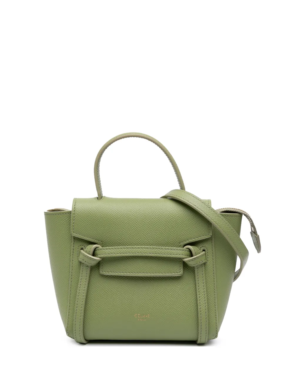 Celine Pre-Owned 2021 Pico Grained Calfskin Belt Bag satchel - Verde
