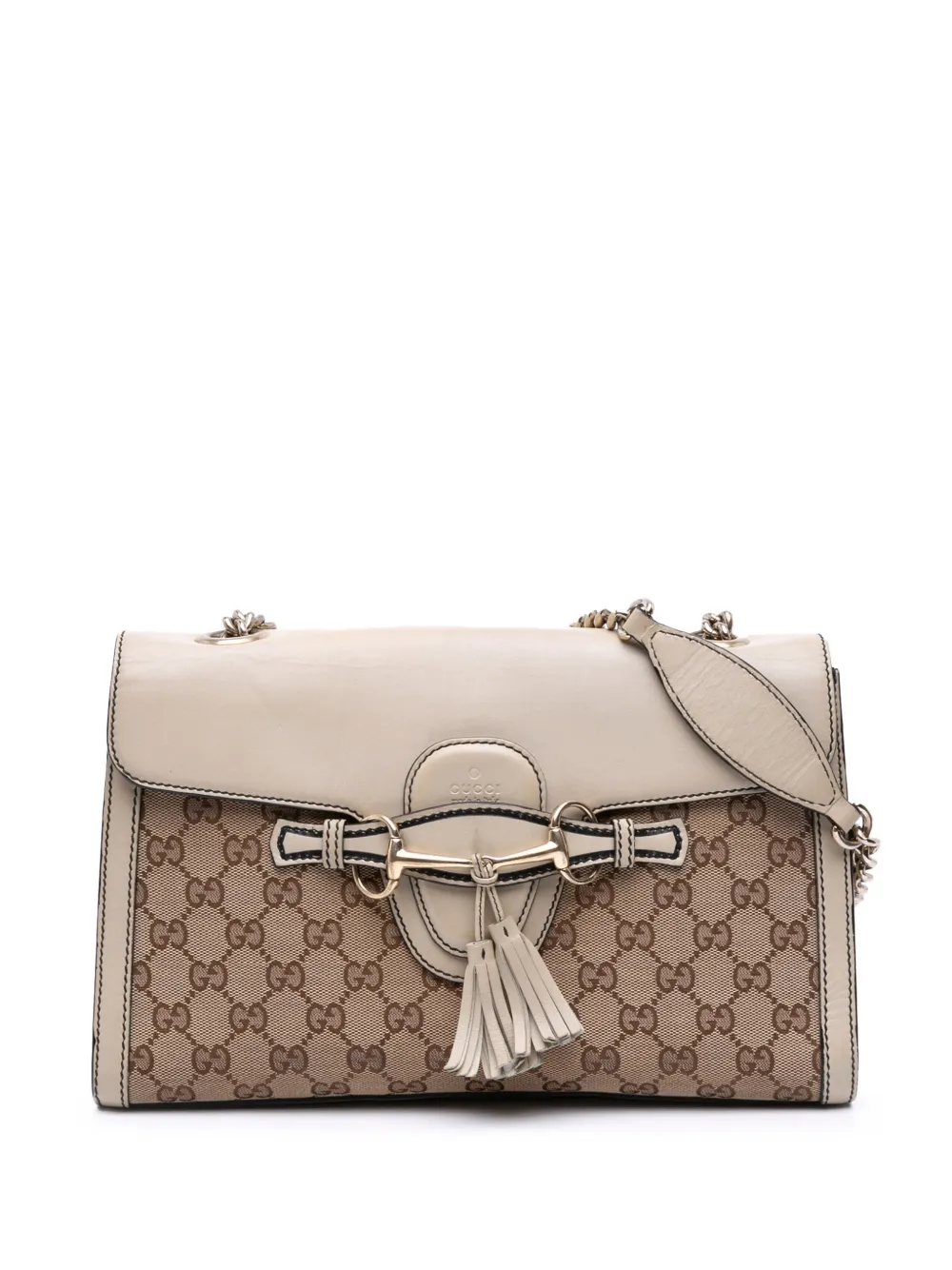 Gucci Pre-Owned 2016-2025 Medium GG Canvas Emily shoulder bag - Bianco