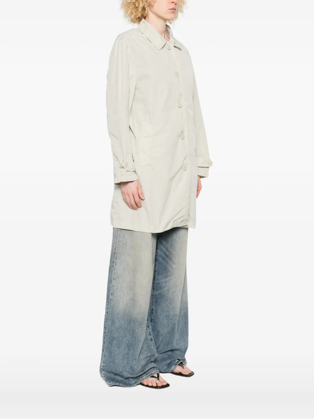 ASPESI Jas met knopen Beige