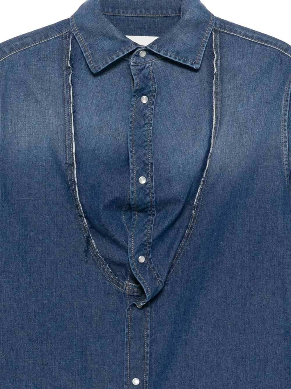 Maison Margiela Overhemd met knopen Blauw