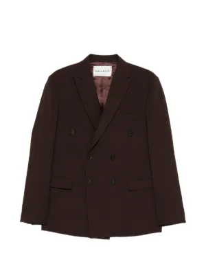 EGONlab. Egonic Striped double-breasted Blazer | Brown | FARFETCH