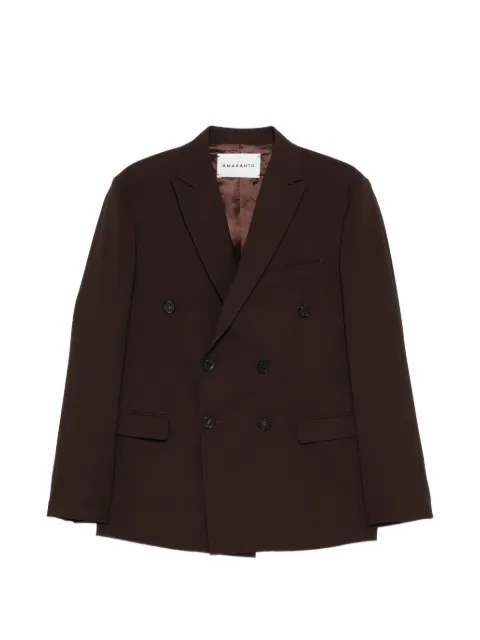 AMARANTO double-breasted peak-lapel blazer