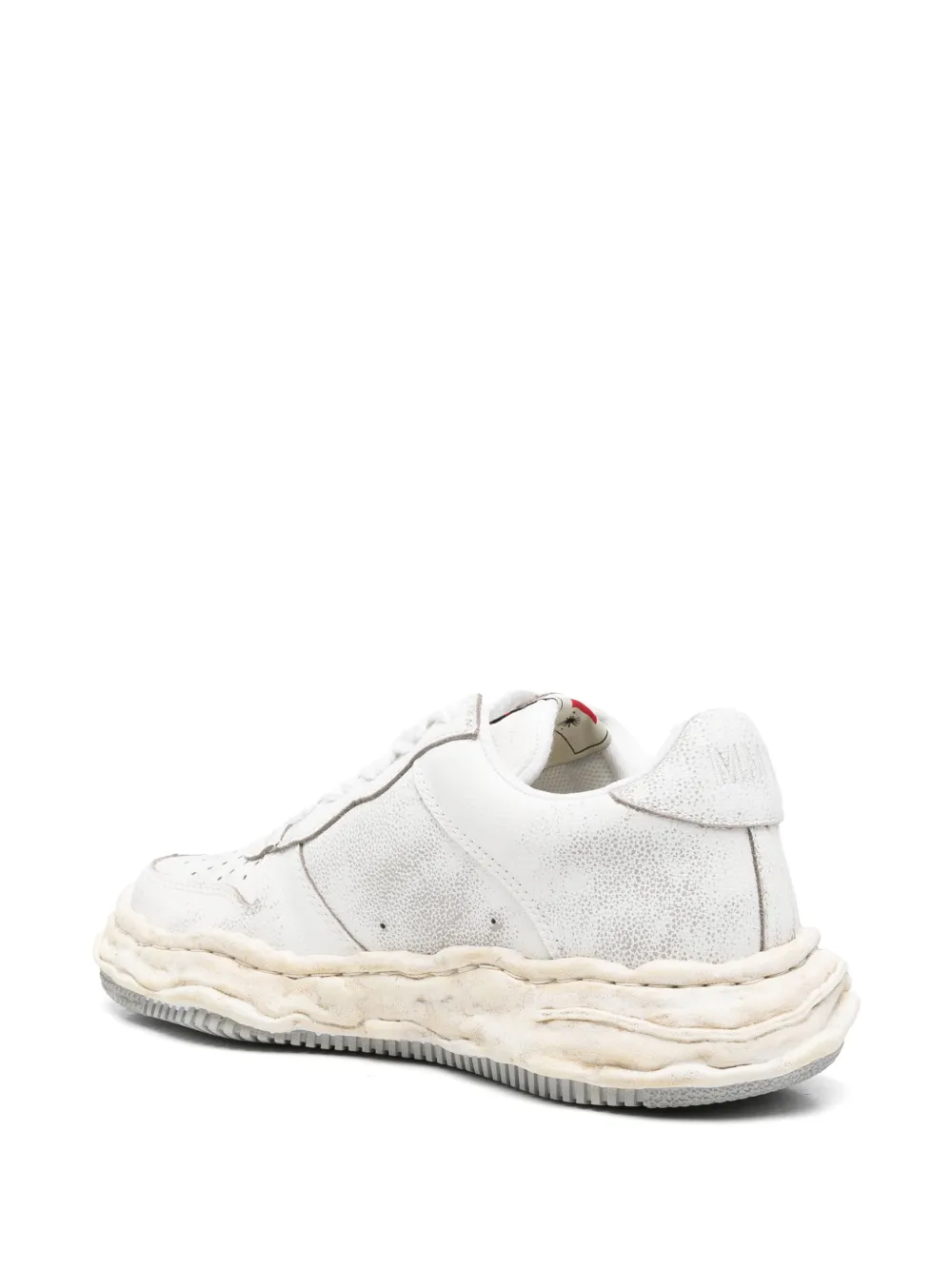Maison MIHARA YASUHIRO cracked-effect wavy-sole sneakers Wit